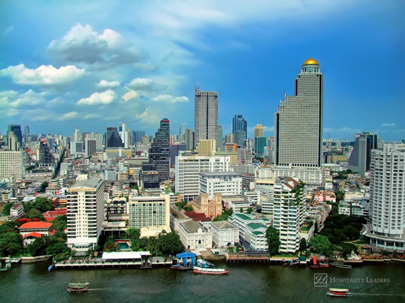 Bird's Eye View of Bangkok from Peninsula Hotel