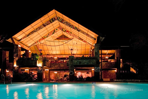 African Lodge Night Shot. Samburu National Park, Kenya