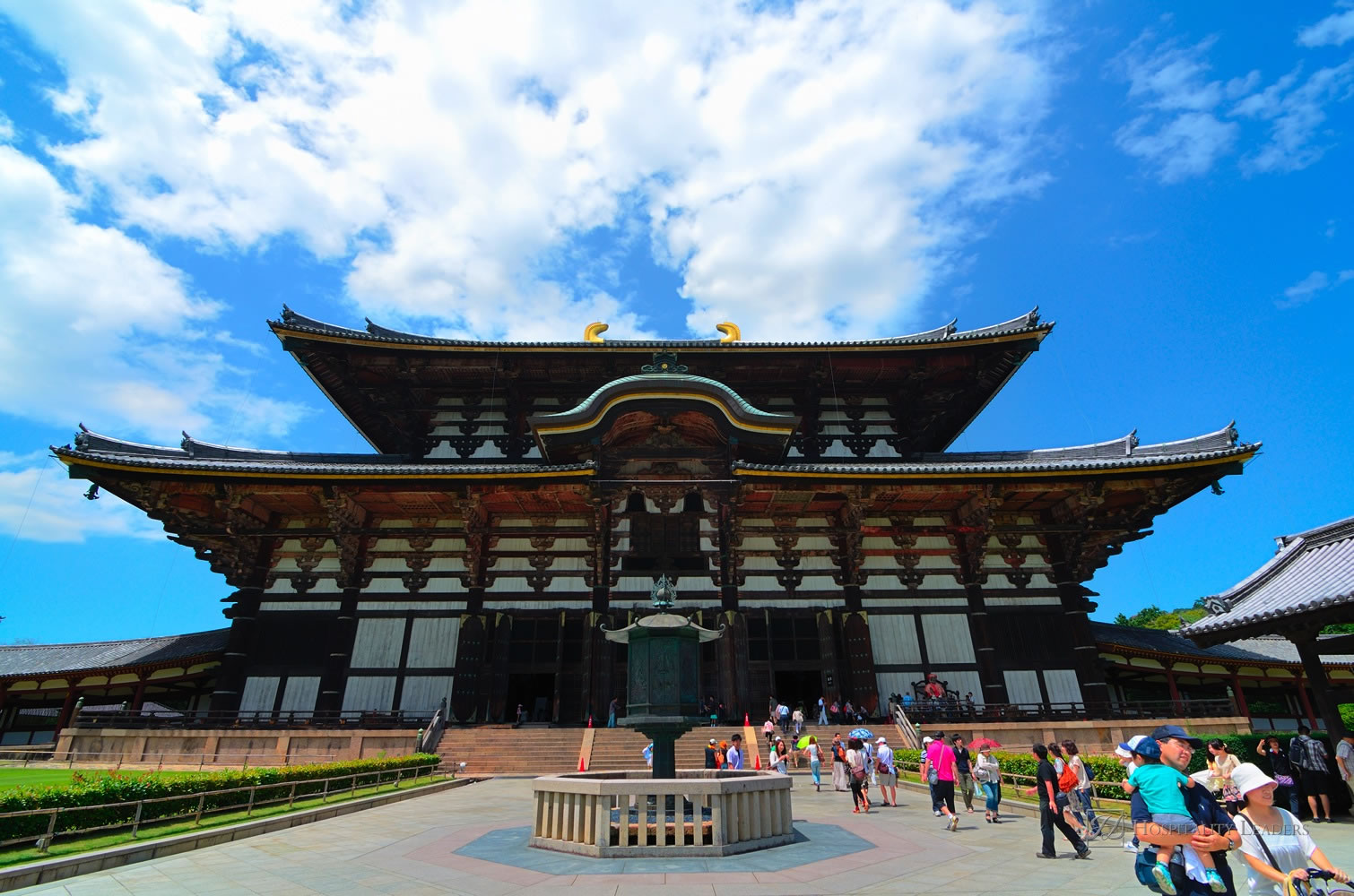 Hospitality News: Nara, Japan - July 17: The Great Buddha Hall at Todai-ji July 17, 2011 in Nara, JP. An UNESCO World Heritage Site, the structure is the largest all wooden building in the world