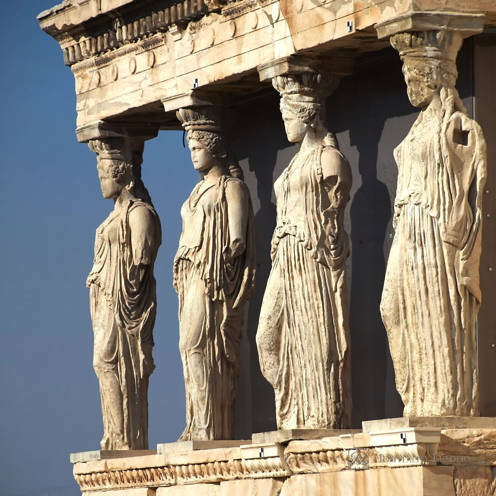 Caryatids, erechtheion temple Acropolis, Athens Greece