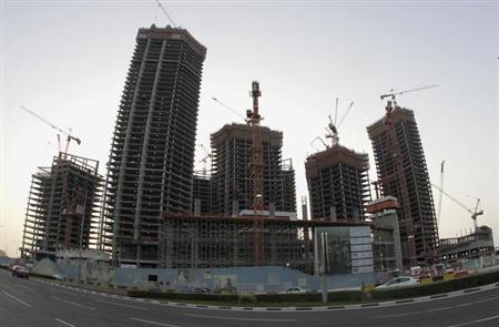 Buildings under construction are seen at the Barwa Financial District in Doha May 10, 2012.