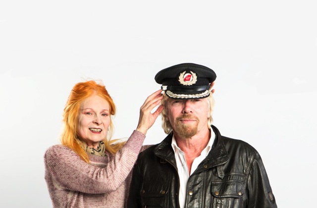 Vivienne Westwood and Richard Branson