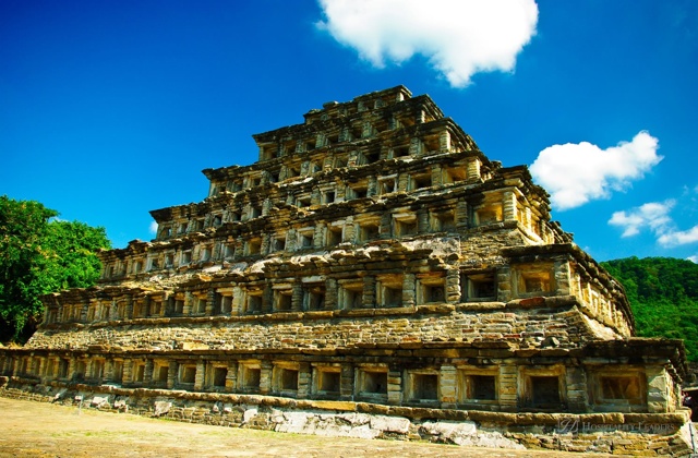 Mayan Pyramid in El Tajin, Mexico