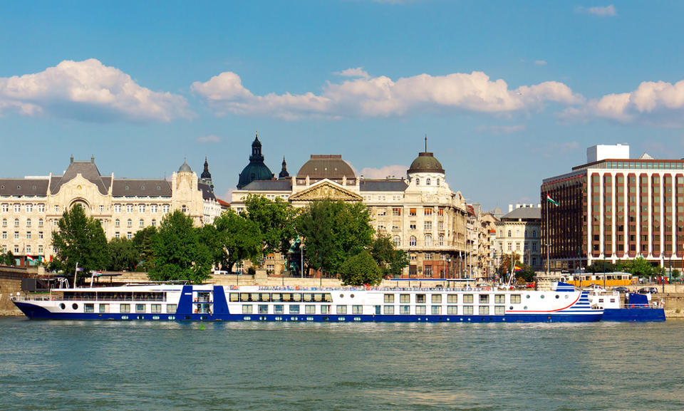 A river cruise on the Danube in Budapest, Hungary.