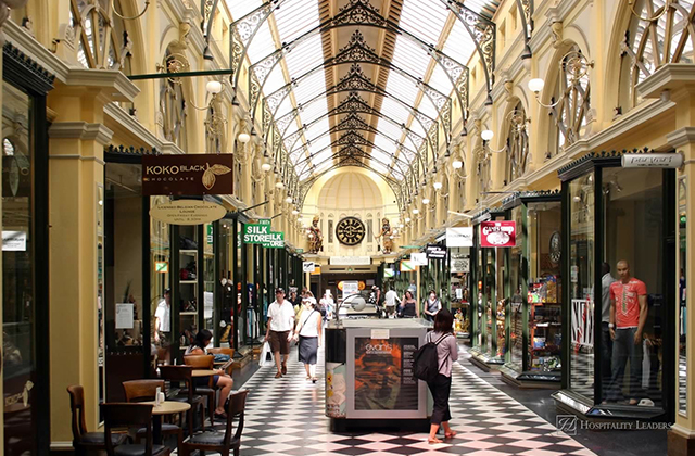 Hospitality News: Shopping arcade in Melbourne, Australia