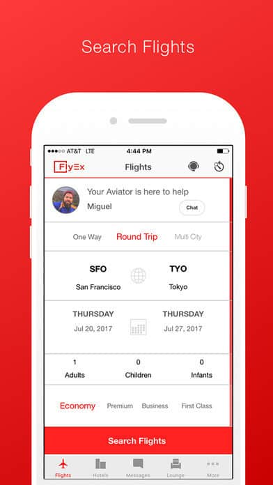 FlyEx app