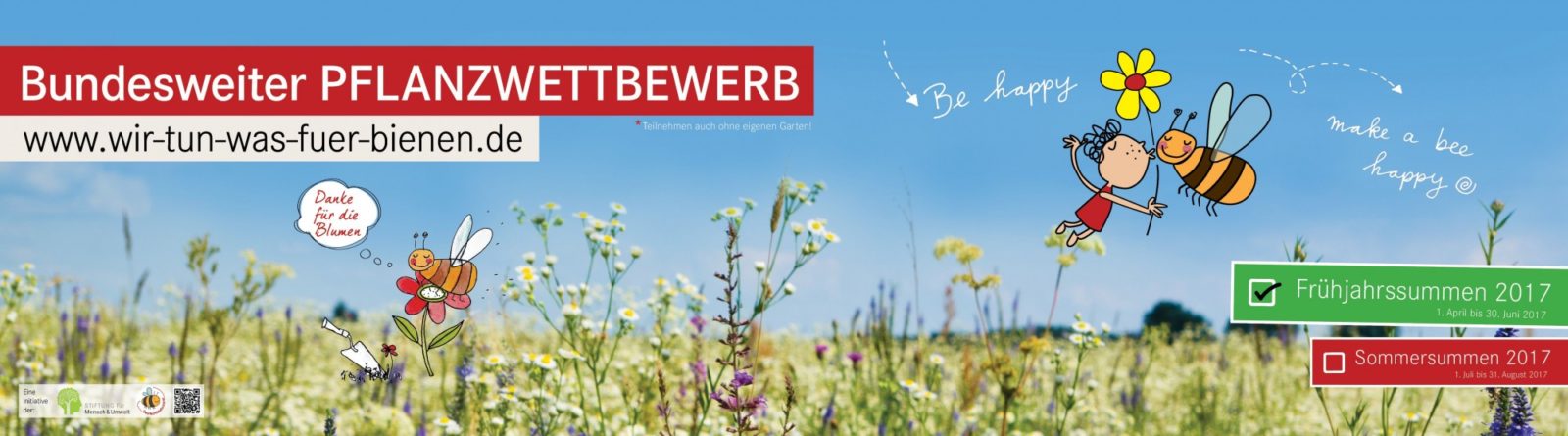 Wir tun was für die Bienen - Nehmen Sie am Pflanzwettbewerb teil!