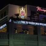 Marquees along the Las Vegas Strip pay respect to the victims and first responders of the previous Sunday's mass shooting Tuesday, October 3, 2017. CREDIT: Sam Morris/Las Vegas News Bureau