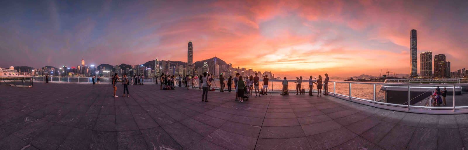 Ocean Terminal Deck at Victoria Harbour in Hong Kong