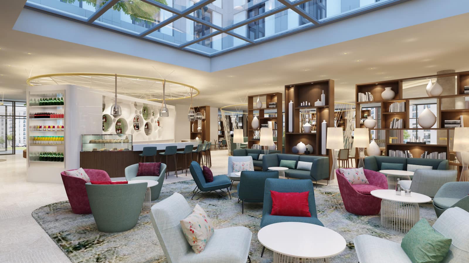 Hyatt Place Frankfurt - Gallery Lounge Rendering (1)